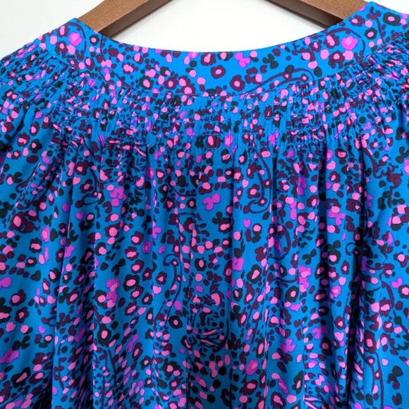 NWT Lilly Pulitzer Elsa Top Blue Flare Growl and Prowl Size XL - Picture 7 of 9